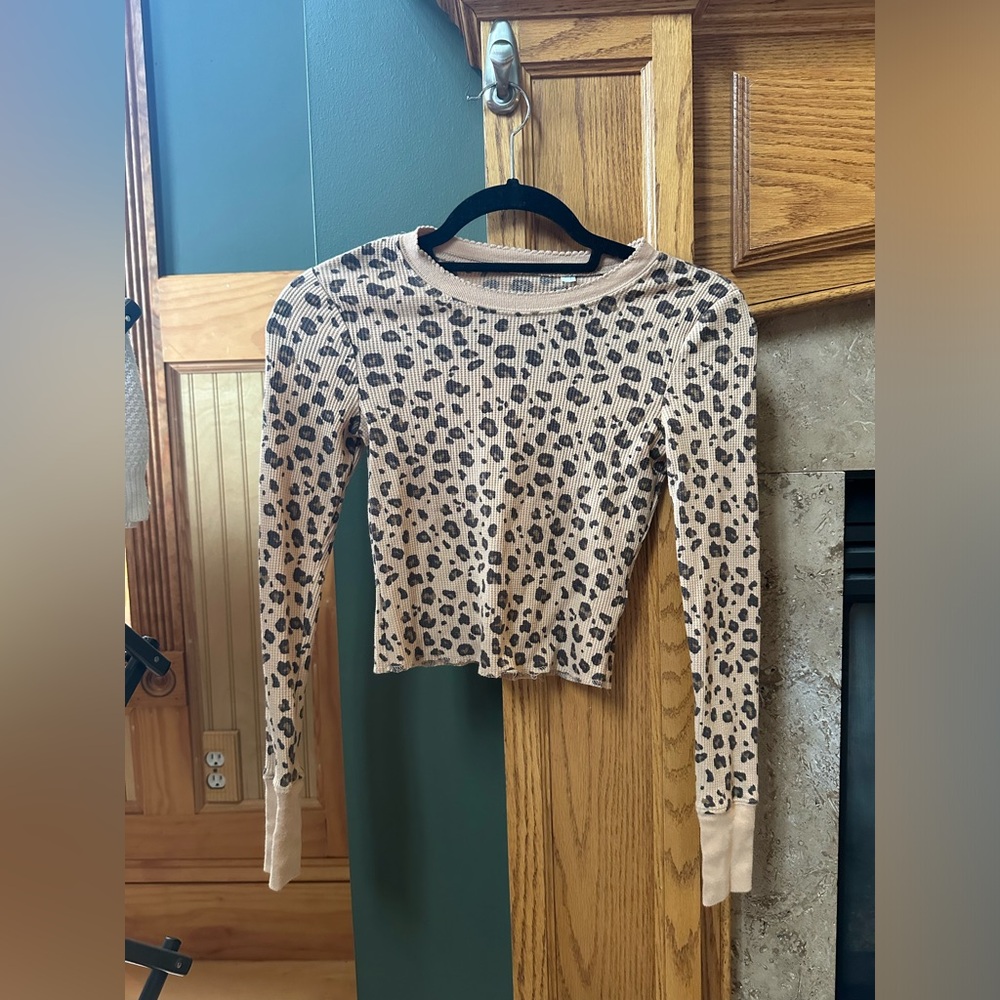 PAC sun cropped thermal material crop long sleeve